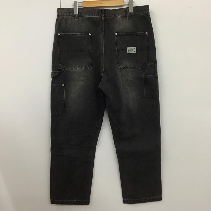 ラファイエット Lafayette パンツ デニム、ジーンズ ls211104 WASHED DENIM DOUBLE KNEE PAINTER PANTS ダブルニー ペインター 36インチ 無地 黒 / ブラック /  メンズ USED 古着 中古 10107851