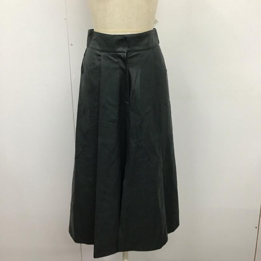 ザラ ZARA スカート ロングスカート 8073 273 501 フェイクレザー XS 無地 黒 / ブラック /  レディース USED 古着 中古 10122039