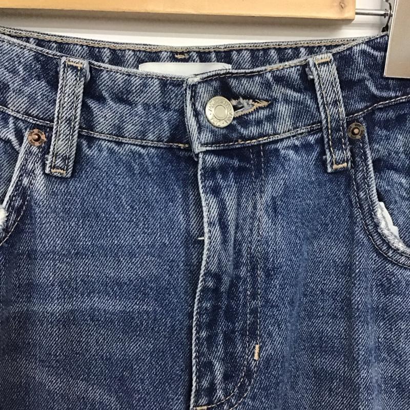 ザラ ZARA パンツ デニム、ジーンズ デニムパンツ ワイドパンツ カジュアルパンツ 40インチ 無地 インディゴ / インディゴ /  メンズ USED 古着 中古 10148530