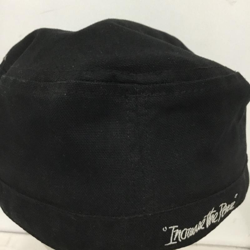 ステューシー STUSSY 帽子 キャップ NEW ERA コットン ワークキャップ ロゴ、文字 黒 / ブラック /  メンズ USED 古着 中古 10148444