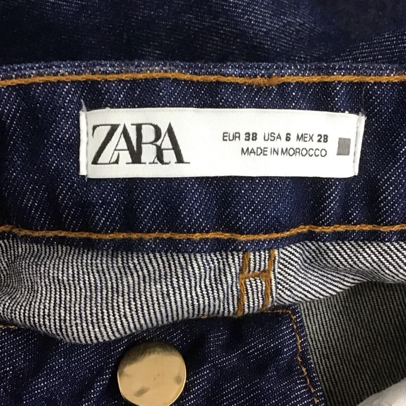 ザラ ZARA パンツ デニム、ジーンズ 4406 059 405 ワイドパンツ 無地 インディゴ / インディゴ /  レディース USED 古着 中古 10108094