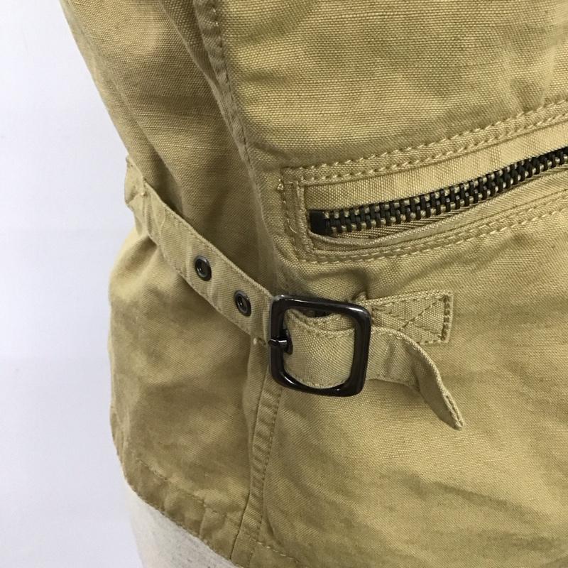 アルマーニエクスチェンジ A/X ARMANIEXCHANGE ジャケット、上着 ジャケット、ブレザー ジップアップジャケット コットンライダースジャケット ジャンパー カジュアルジャケット S 無地 ベージュ / ベージュ /  メンズ USED 古着 中古 10106315