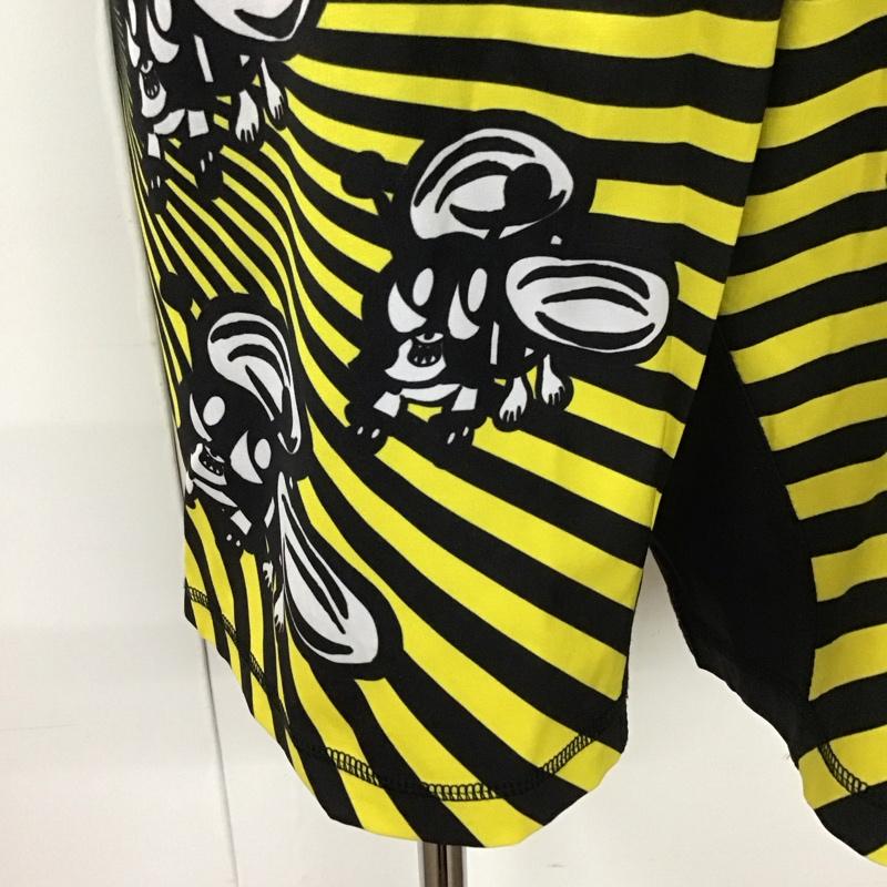 スコロクト SKOLOCT パンツ ショートパンツ ハーフパンツ ショートパンツ カジュアルパンツ krazybee ファイトパンツ M プリント 白 / ホワイト / X 黒 / ブラック / X 黄 / イエロー /  メンズ USED 古着 中古 10111954