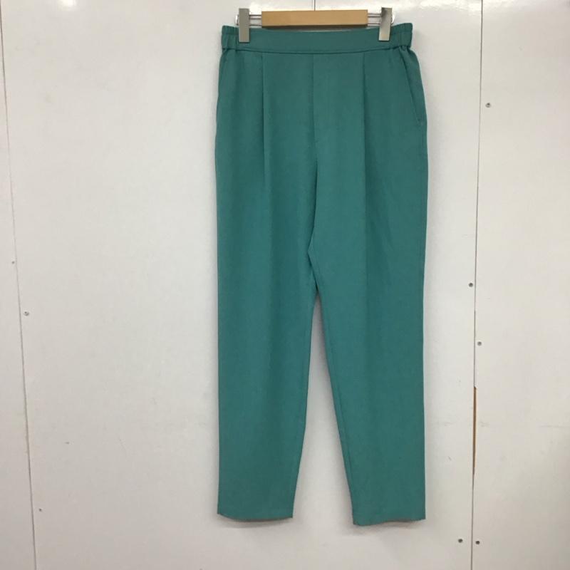 グリーンレーベルリラクシング green label relaxing パンツ ワークパンツ、ペインターパンツ スラックスパンツ ワイドパンツ カジュアルパンツ 40 無地 青 / ブルー /  レディース USED 古着 中古 10132649