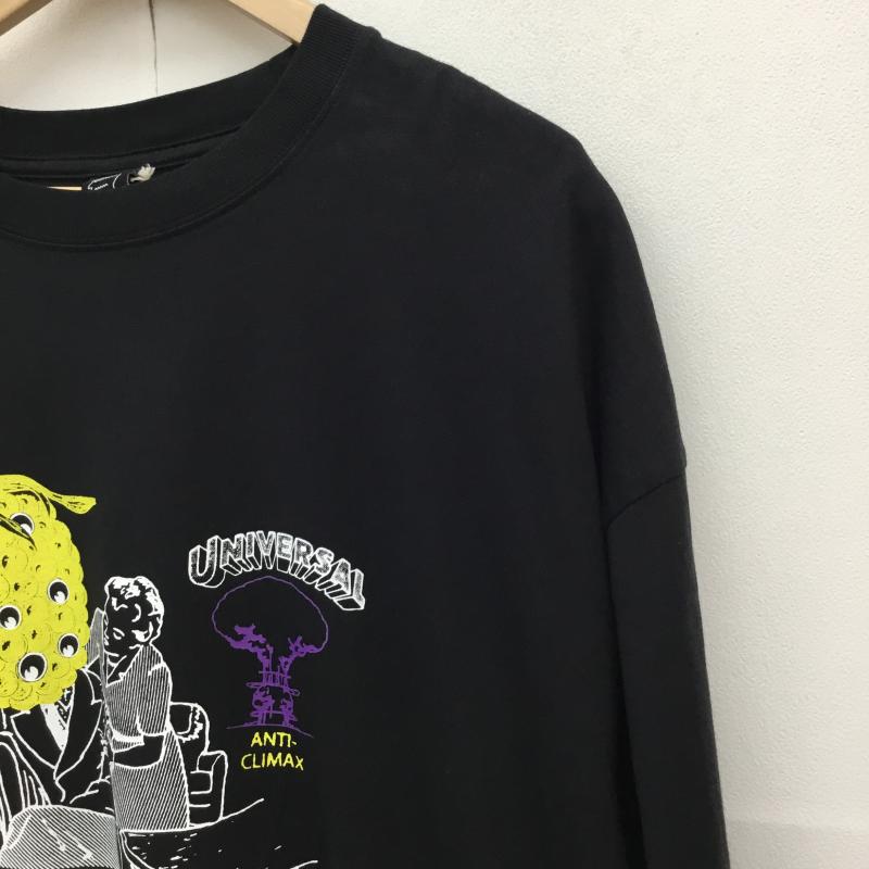 ブレインデット BRAIN DEAD Tシャツ 半袖 Universal Anti Climax XL ロゴ、文字 X キャラクター 黒 / ブラック /  メンズ USED 古着 中古 10127273