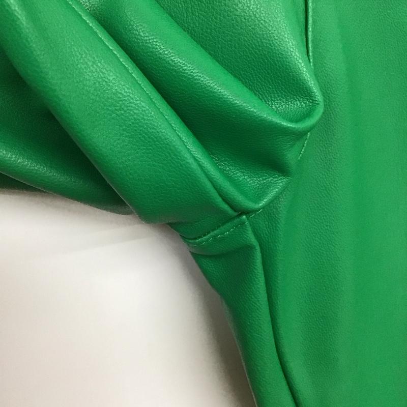 ザラ ZARA パンツ デニム、ジーンズ フェイクレザーパンツ スリムパンツ ストレッチパンツ XS 無地 緑 / グリーン /  レディース USED 古着 中古 10132933