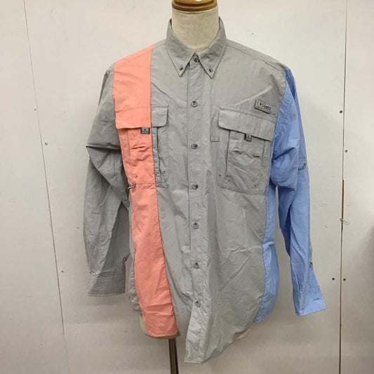 コロンビア Columbia シャツ、ブラウス 長袖 120 fm7048 バハマシャツ 長袖シャツ カジュアルシャツ L 無地 マルチカラー / マルチカラー /  メンズ USED 古着 中古 10125478