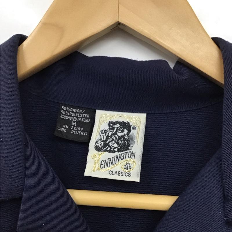 ケニントン KENNINGTON シャツ、ブラウス 半袖 半袖シャツ 無地シャツ ポケットシャツ 70s M 無地 紺 / ネイビー /  メンズ USED 古着 中古 10130336
