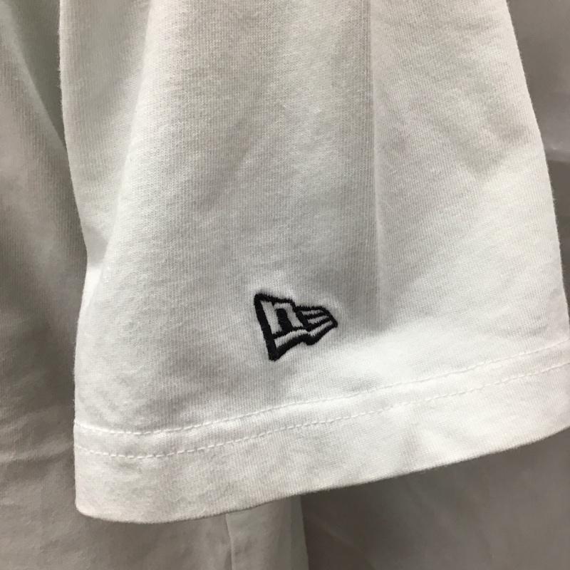 ニューエラ NEW ERA Tシャツ 半袖 半袖カットソー プリントTシャツ クルーネックカットソー XL プリント 白 / ホワイト /  メンズ USED 古着 中古 10111801