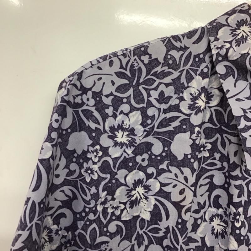 バーバリーロンドン Burberry London シャツ、ブラウス 半袖 半袖シャツ プリントシャツ ポケットシャツ LL プリント 紺 / ネイビー /  メンズ USED 古着 中古 10141220