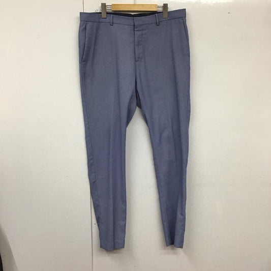 ザラ ZARA パンツ スラックス スラックスパンツ ワイドパンツ ストレッチパンツ 44 総柄 青 / ブルー /  メンズ USED 古着 中古 10129255