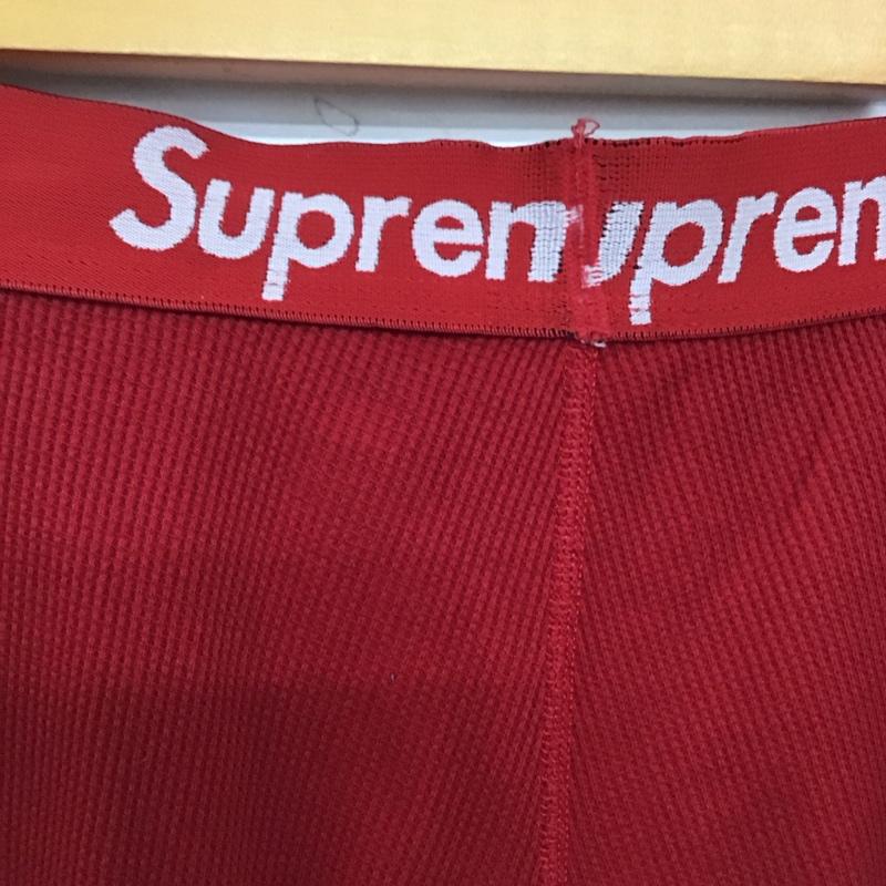 シュプリーム Supreme ボトムス ボトムス 2023-24AW ヘインズ骸骨サーマルパンツ スパッツ アンダーウェア S ロゴ、文字 赤 / レッド /  メンズ USED 古着 中古 10142566