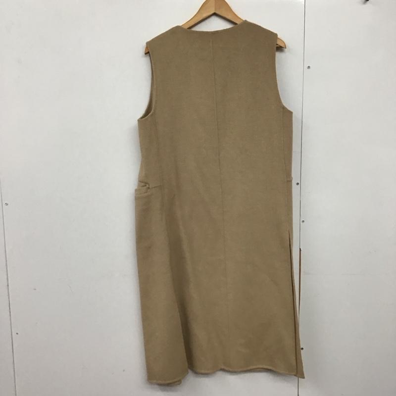 ザラ ZARA ベスト ベスト 7522 254 704 ロングベスト ロングジレ XS 無地 ベージュ / ベージュ /  レディース USED 古着 中古 10142232