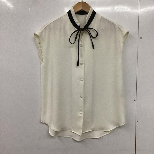 フェンネル FENNEL シャツ、ブラウス 半袖 ノースリーブシャツ ノーカラーシャツ 前ボタン 無地 白 / ホワイト /  レディース USED 古着 中古 10132951
