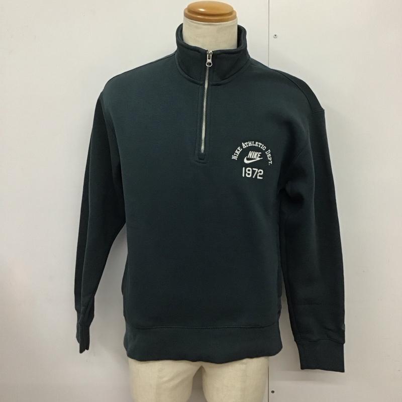 ナイキ NIKE トレーナー 長袖 fq7976-328 NCPSHALFZIPL/STOPスウェット 長袖トレーナー M ロゴ、文字 黒 / ブラック /  メンズ USED 古着 中古 10124268