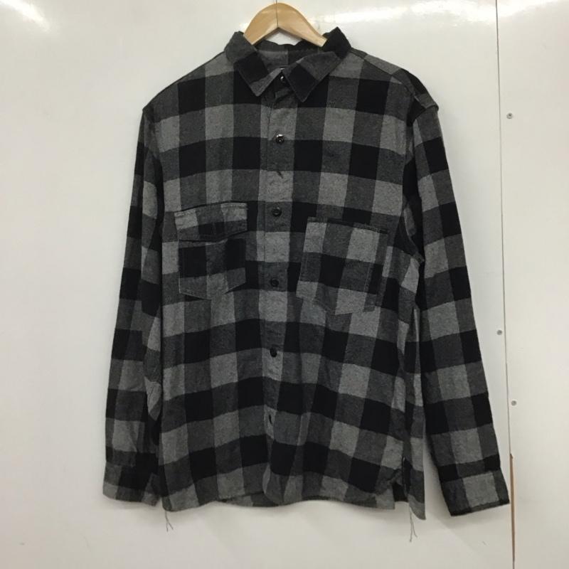 フリーホイーラーズ FREEWHEELERS シャツ、ブラウス 長袖 長袖シャツ チェックシャツ カラーシャツ チェック 黒 / ブラック / X 灰 / グレー /  メンズ USED 古着 中古 10140318