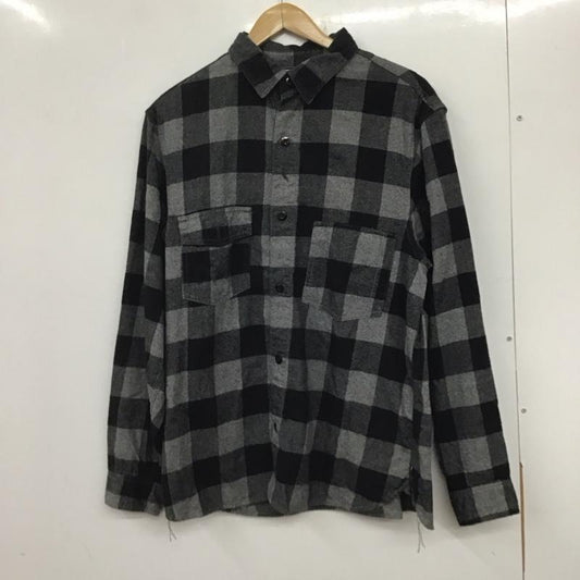 フリーホイーラーズ FREEWHEELERS シャツ、ブラウス 長袖 長袖シャツ チェックシャツ カラーシャツ チェック 黒 / ブラック / X 灰 / グレー /  メンズ USED 古着 中古 10140318