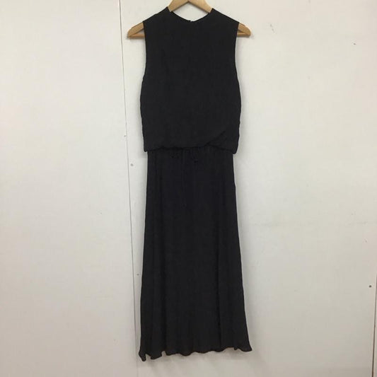 オリーブデオリーブ OLIVE des OLIVE ワンピース ロングスカート ノースリーブロングワンピース フレアスカート M 無地 黒 / ブラック /  レディース USED 古着 中古 10135192