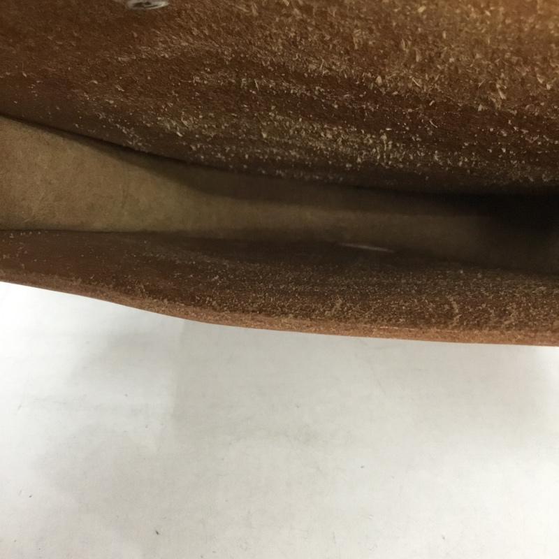 古着 USED ショルダーバッグ ショルダーバッグ レザー コンチョ 無地 茶 / ブラウン /  メンズ USED 古着 中古 10132046