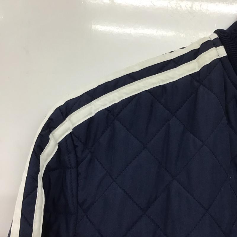 アディダス adidas ジャケット、上着 ジャケット、ブレザー ab7860 キルテッドスーパースタートラックトップ ジップアップジャケット S ロゴ、文字 紺 / ネイビー /  メンズ USED 古着 中古 10143207