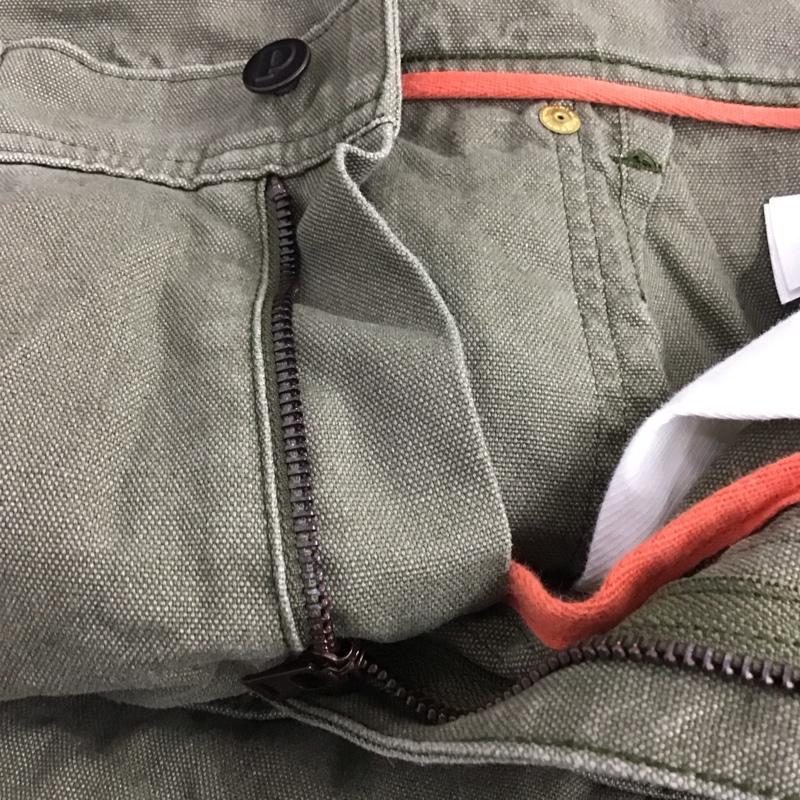 パタゴニア patagonia パンツ デニム、ジーンズ デニムパンツ スリムパンツ カジュアルパンツ 30インチ ロゴ、文字 カーキ / カーキ /  メンズ USED 古着 中古 10145339