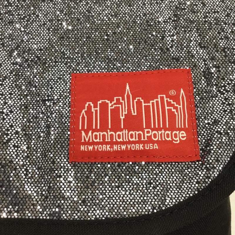 マンハッタンポーテージ Manhattan Portage メッセンジャーバッグ メッセンジャーバッグ X-girl コラボ ショルダーバッグ ロゴ、文字 黒 / ブラック / X 銀 / シルバー /  レディース USED 古着 中古 10105974