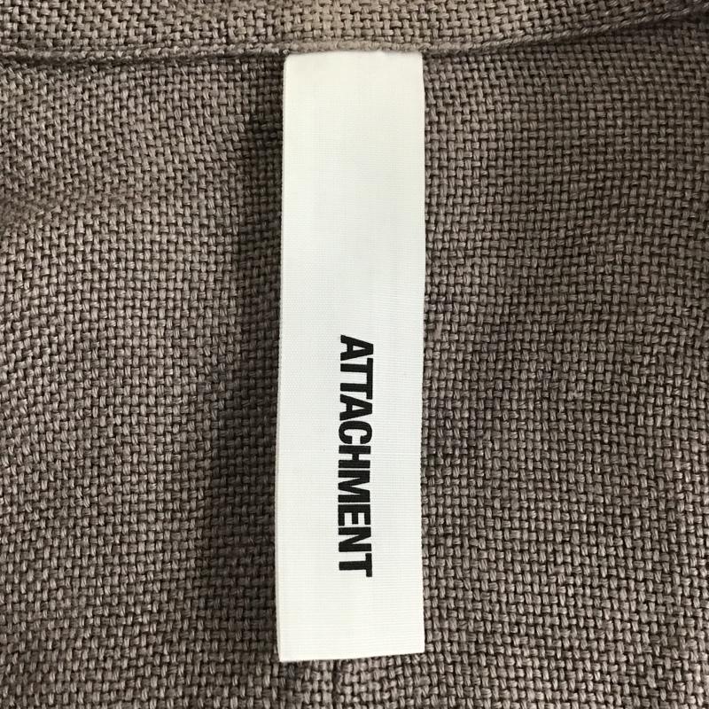 アタッチメント ATTACHMENT シャツ、ブラウス 長袖 リネンシャツ 1 無地 ベージュ / ベージュ /  メンズ USED 古着 中古 10105748