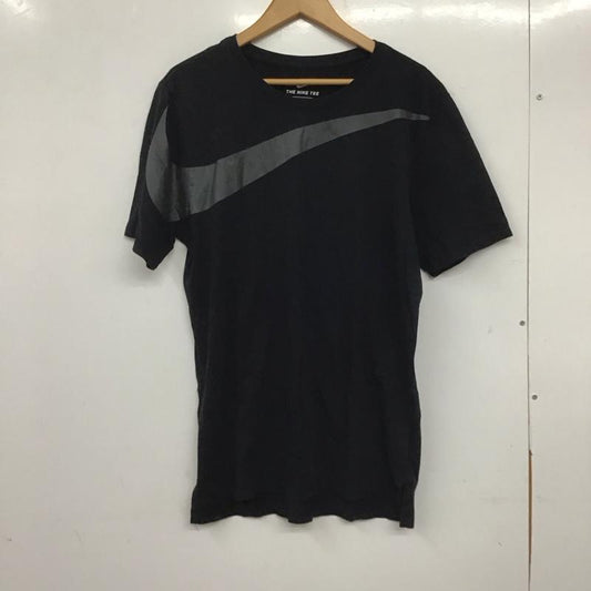 ナイキ NIKE Tシャツ 半袖 856491-010 ドロップテールオーバーサイズスウッシュ 半袖Tシャツ プリントTシャツ S ロゴ、文字 黒 / ブラック /  メンズ USED 古着 中古 10139530