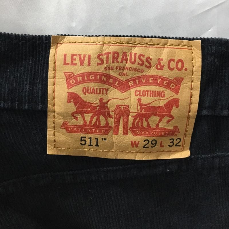リーバイストラウスアンドコー Levi Strauss & co. パンツ デニム、ジーンズ コーデュロイパンツ ストレートパンツ カジュアルパンツ 29インチ 無地 黒 / ブラック /  メンズ USED 古着 中古 10120130