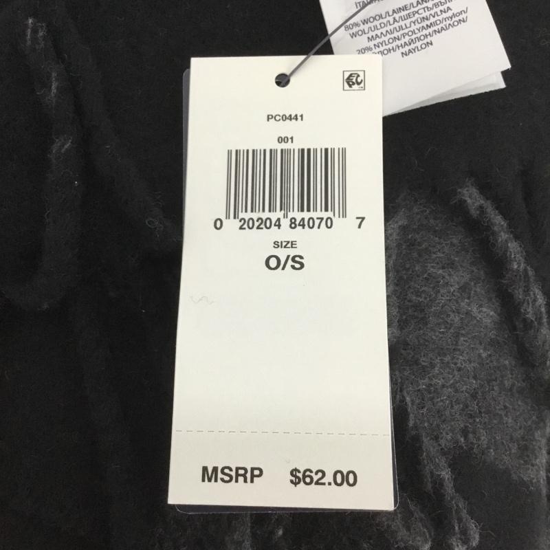 ポロラルフローレン POLO RALPH LAUREN マフラー マフラー フリンジ チェック イタリア製 ワンポイント 黒 / ブラック / X 灰 / グレー /  メンズ USED 古着 中古 10133820