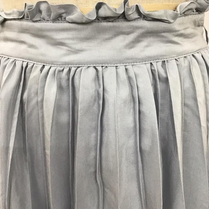 ダズリン dazzlin スカート ロングスカート 021920802301 シアープリーツロングスカート FREE 無地 水色 / ライトブルー /  レディース USED 古着 中古 10114763