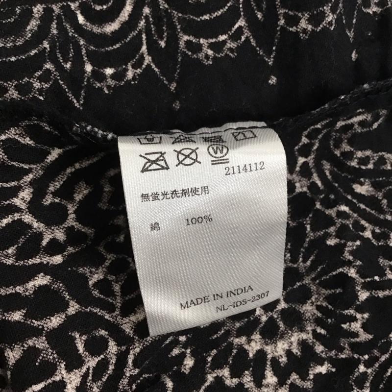 アミナ Amina カットソー 長袖 総柄 黒 / ブラック /  レディース USED 古着 中古 10138151