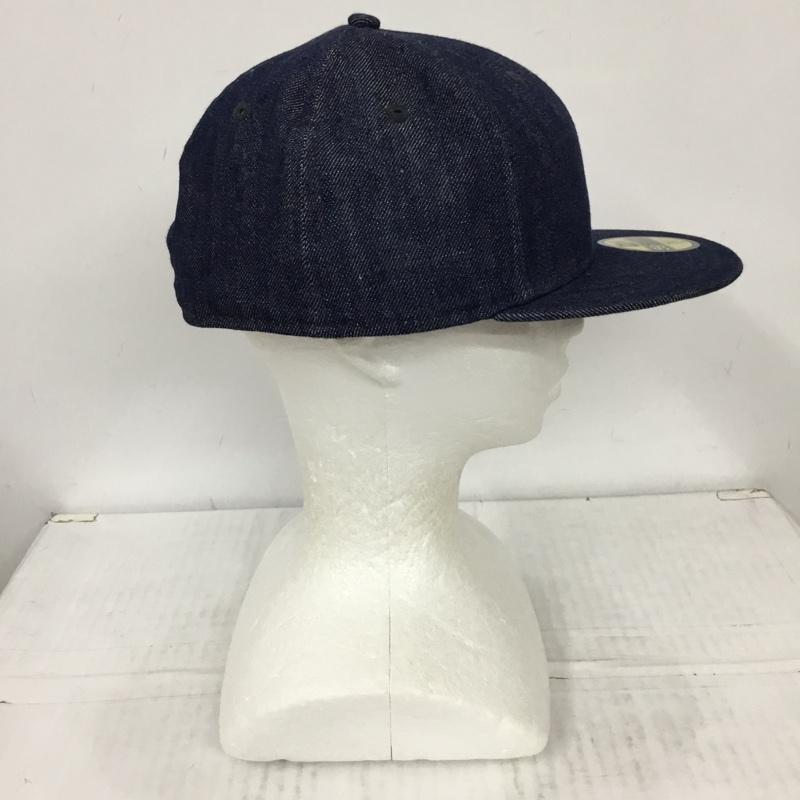 ニューエラ NEW ERA 帽子 キャップ 59FIFTY 59.6cm デニム ワンポイント インディゴ / インディゴ /  メンズ USED 古着 中古 10109914