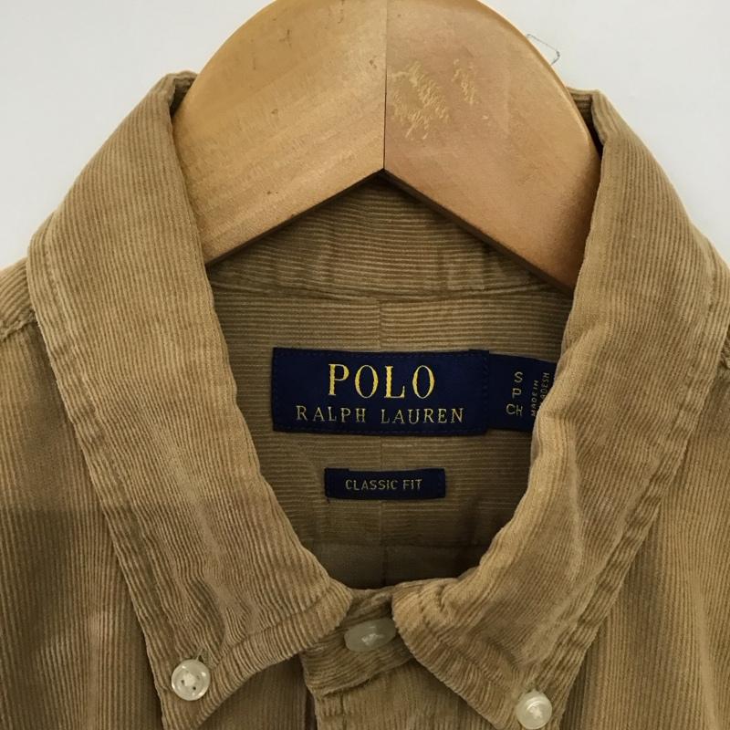 ポロラルフローレン POLO RALPH LAUREN シャツ、ブラウス 長袖 長袖シャツ コーデュロイシャツ カジュアルシャツ S ロゴ、文字 ベージュ / ベージュ /  メンズ USED 古着 中古 10150871