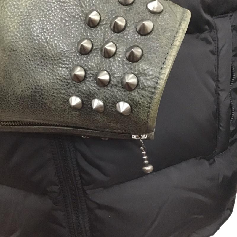 シュプリーム Supreme ジャケット、上着 ダウンジャケット UNDER COVER 23SS Puffer Jacket スタッズ 袖レザー L ロゴ、文字 黒 / ブラック /  メンズ USED 古着 中古 10107061