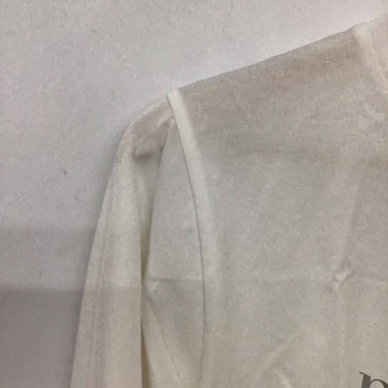 ロペピクニック ROPE  PICNIC Tシャツ 長袖 38 ロゴ、文字 X プリント 白 / ホワイト /  レディース USED 古着 中古 10137386