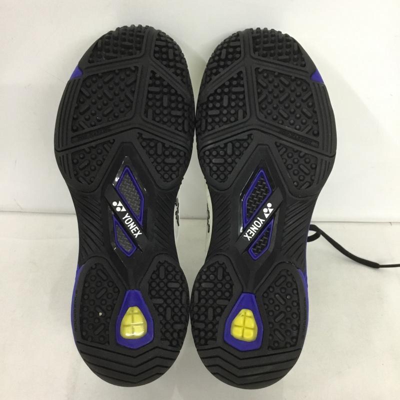 ヨネックス YONEX スニーカー スニーカー SHTF3MGC パワークッションフュージョンレブ3メンGC テニスシューズ 箱有 23.5cm 23.5cm ロゴ、文字 白 / ホワイト / X 黒 / ブラック / X 青 / ブルー /  レディース USED 古着 中古 10150021