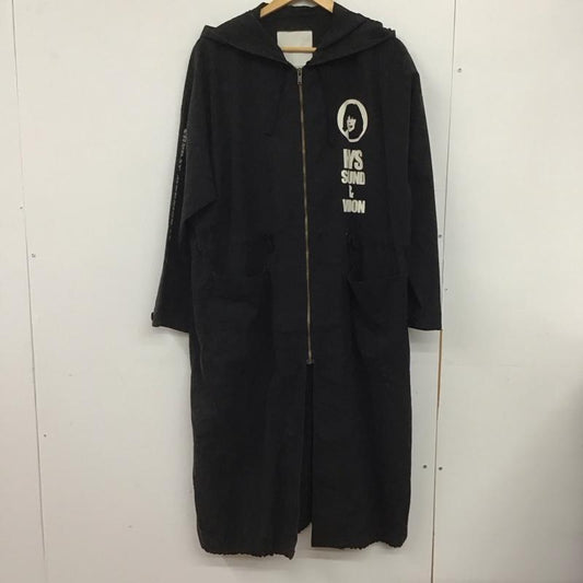 ヒステリックグラマー HYSTERIC GLAMOUR ジャケット、上着 ジャケット、ブレザー ジップアップロングジャケット アウター カジュアルジャケットフード付き FREE プリント 黒 / ブラック /  レディース USED 古着 中古 10146125