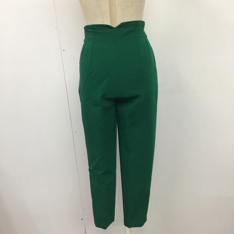 ザラ ZARA パンツ スラックス ハイウエスト XS 無地 緑 / グリーン /  レディース USED 古着 中古 10116696