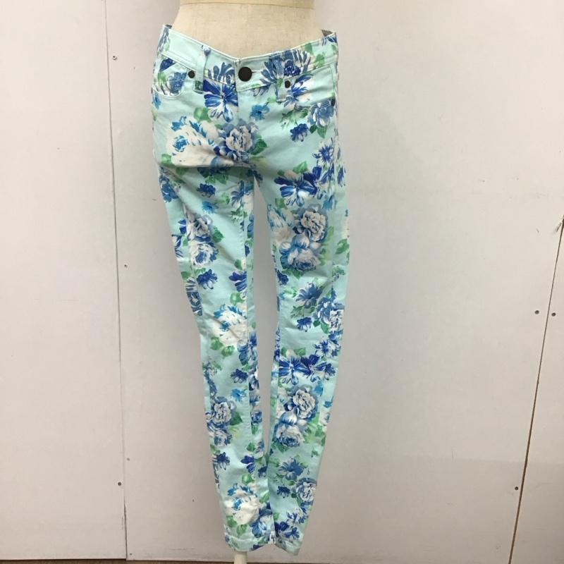 エモダ EMODA パンツ デニム、ジーンズ スリムパンツ カジュアルパンツ ストレートパンツ ストレッチパンツ 2 プリント マルチカラー / マルチカラー /  レディース USED 古着 中古 10116993