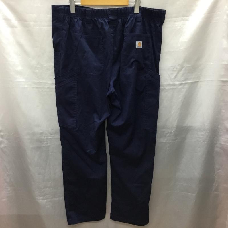カーハート Carhartt パンツ ワークパンツ、ペインターパンツ ワークパンツ ワイドパンツ カジュアルパンツ XL 無地 紺 / ネイビー /  メンズ USED 古着 中古 10120553
