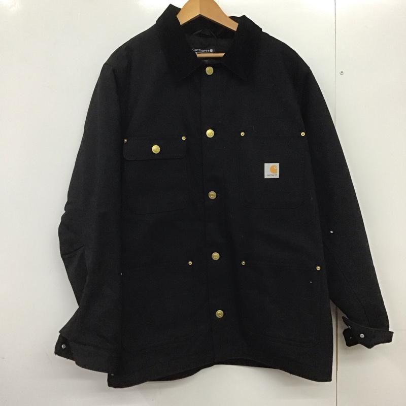カーハート Carhartt ジャケット、上着 ジャケット、ブレザー カジュアルジャケット アウター カラージャケット M ロゴ、文字 黒 / ブラック /  メンズ USED 古着 中古 10146056