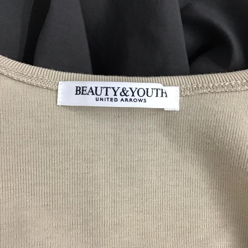 ビューティアンドユースユナイテッドアローズ BEAUTY&YOUTH UNITED ARROWS ワンピース ロングスカート 1626-137-4335 コンビノースリーブワンピース 無地 ベージュ / ベージュ / X 灰 / グレー /  レディース USED 古着 中古 10131479