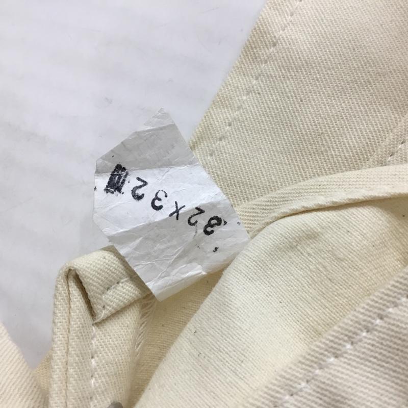 ラウンドハウス ROUND HOUSE サロペット・オーバーオール サロペット、オーバーオール オーバーオール オールインワン ワイドパンツ カジュアルパンツ ロゴ、文字 アイボリー / アイボリー /  メンズ USED 古着 中古 10120471