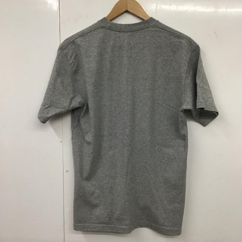 ザノースフェイス THE NORTH FACE Tシャツ 半袖 半袖カットソー プリントTシャツ クルーネックカットソー M ロゴ、文字 灰 / グレー /  メンズ USED 古着 中古 10132422