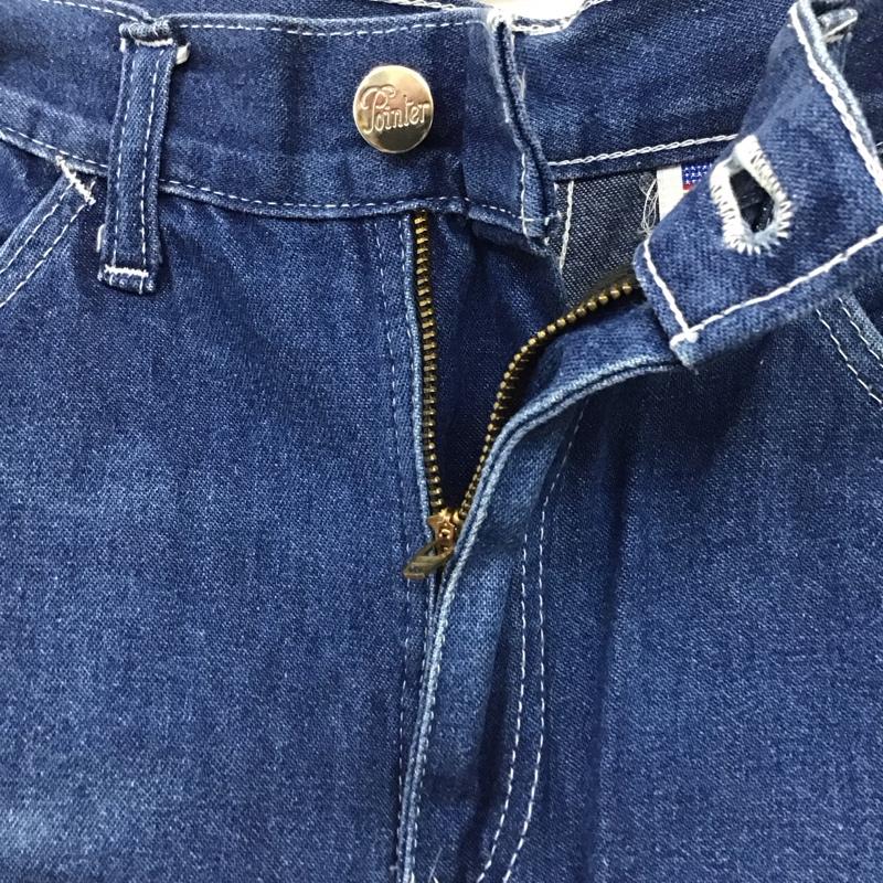 ポインター POINTER パンツ デニム、ジーンズ デニムパンツ ストレートパンツ ワイドパンツ カジュアルパンツ 32インチ 無地 インディゴ / インディゴ /  メンズ USED 古着 中古 10116398