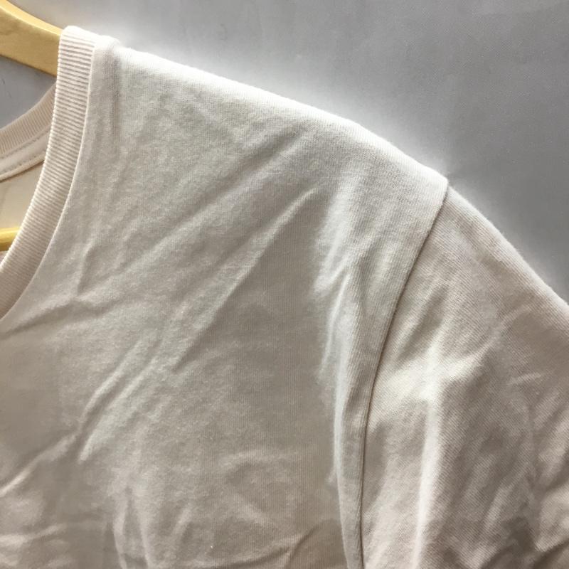 ナノユニバース nano・universe Tシャツ 半袖 Vネック M 無地 桃 / ピンク /  メンズ USED 古着 中古 10109706