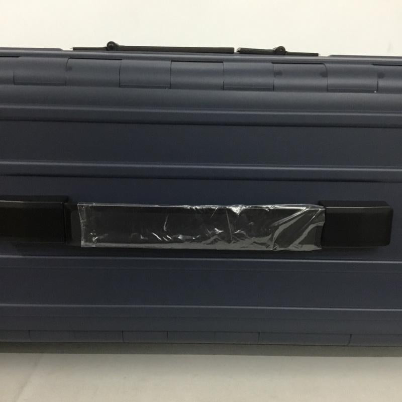 アンドフラット &.FLAT スーツケース、トランク スーツケース、トランク FL14-4-00002 折りたたみ ハードキャリーバッグ キャリーケース 箱有 ロゴ、文字 紺 / ネイビー /  メンズ USED 古着 中古 10137511