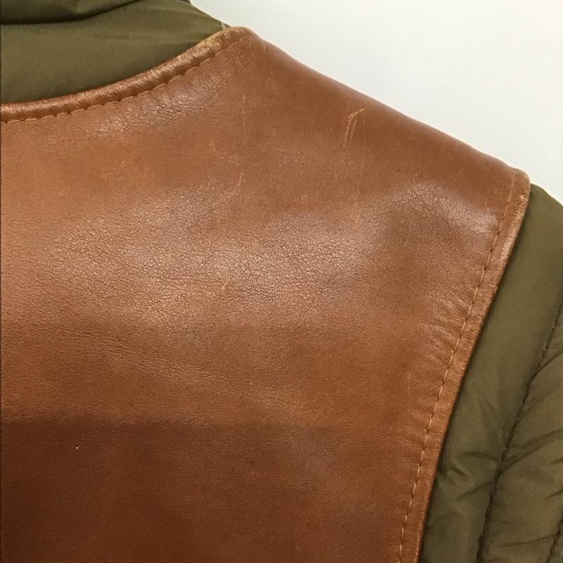 ショット schott ジャケット、上着 ダウンジャケット ジップアップジャケット ナイロンジャケット アウター ダウンジャケット 36 ロゴ、文字 カーキ / カーキ /  メンズ USED 古着 中古 10142331