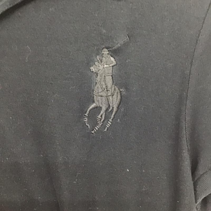 ラルフローレン RALPHLAUREN ポロシャツ 半袖 L 無地 黒 / ブラック /  レディース USED 古着 中古 10133208